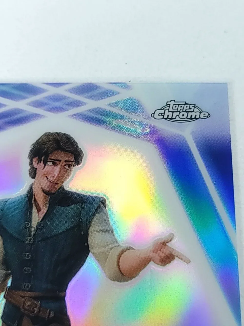 Flynn Rider Topps 2026 Disney Neon Holo Chrome Refractor Limited 086/199 CNE